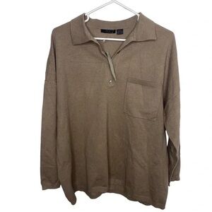RDI Polo style sweater in Tan XL